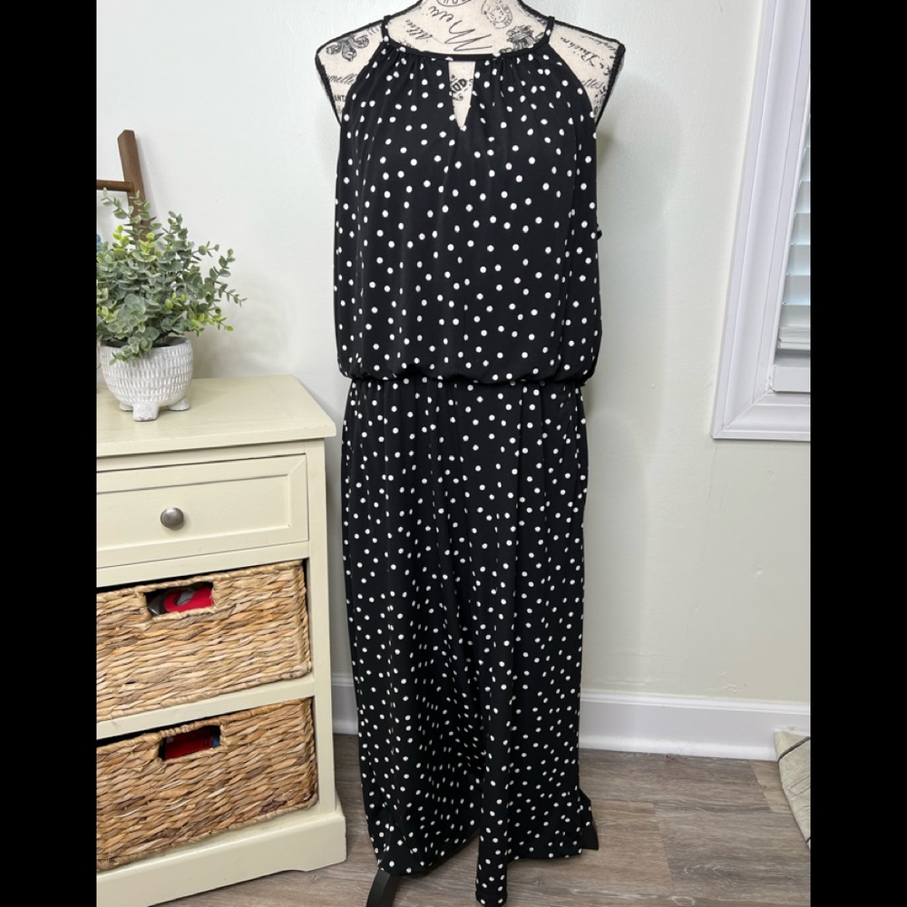 Brand New-London Times Polka Dot Jumpsuit